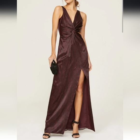 Nicholas Silvina Wrap Gown Designer RTR Size 12 - Picture 1 of 15